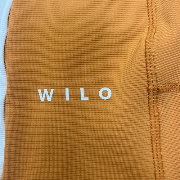 Wilo The Label Women's Swift Bike Shorts, Yellow Orange Marigold, Sz S - Picture 3 of 7